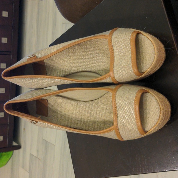 Tory Burch Espadrille Wedges Peep Toe EU Size 40 (US 9.5) Majorca #5… - Picture 3 of 10